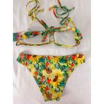 Jordan Emme  Sunflower Bikini Set Tie Knot Tropical Swimsuit S‎ Photo 2