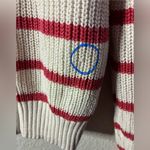 st. john's bay  Ivory and Red Stripes Crew Neck Long Sleeve Sweater S Photo 9