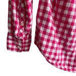 J Crew Women Top XS Pink Buffalo Check Long Sleeve Button Up Preppy Cowgirl Photo 6