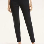 Brooks Brothers Womens Black Side-Zip Stretch Cotton Pants - Size 6 - Flat Front Photo 0