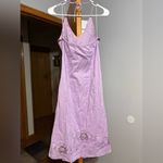 Euro 100% Cotton Halter Dress Purple Size M Photo 1