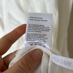 Risen  Los Angeles White Linen Blend Relaxed Fit Blouse Photo 9