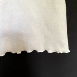 Colsie ribbed white crop top frill lace casual women's size XS summer light Photo 3