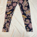 LuLaRoe 3/$15 LULA ROE Dark Purple Multicolor Paisley Print, TC Photo 3