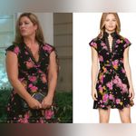 Free People Womens 1667 Black Floral Lace Trim Short Sleeve Dress, Size 8 Photo 1