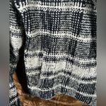 Lucky Brand Black White Plaid Moto Knit Sweater Jacket Harper Womens Size Large Photo 8