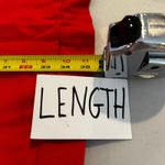 ASOS  Red Long Sleeve Crew Neck Sweatshirt Dress Moto Elbow Details US 16 Photo 7