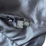 Dana Buchman  Black Leather Jacket Size 10 Button Front Accent Stitching Photo 6