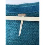 Free People All Mine Sweater Teal Alpaca Blend Oversized Slouchy Knit S Cozy Photo 4