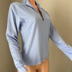 Patagonia  Capilene Quarter Zip Neck light Blue Base Layer Long Sleeve Medium #79 Photo 9