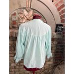 bed jacket satin lace aqua Blue Size L Photo 4