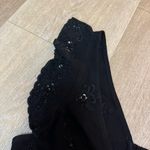 Free People  Hard to Handle Brami Beaded Black Top Photo 3