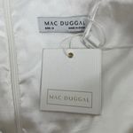 Mac Duggal  Rosette One Shoulder Tea Length Dress White Size 12 Photo 11