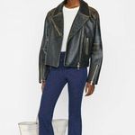 frame denim Frame The Jet Set Flare Jeans Size 2 Front Slit Stretch Pull On High Rise (New) Photo 12