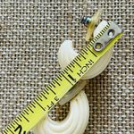 Vintage Resin ivory color bread with gold plated necklace and earrings set Photo 5