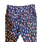 Zyia Drop Of Spring Cropped Light N Tight Blue Pink Polka Dot Athletic leggings Photo 5