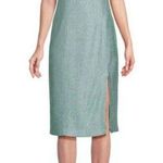 St. John ππ Sequin Slit Dress ~ Seafoam 10 NWOT Photo 0