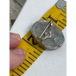 Vintage 70’s 80’s Victorian styled cameo brooch Silver Photo 6