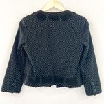 CAbi Cropped Blazer Jacket sz 4 Minimalist Contemporary Rockabilly 3/4 Sleeve Photo 1