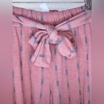 Mahina  Women’s Flowy Boho High Waisted Paperbag Palazzo Pants with Front Tie Photo 4