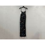 Mac Duggal  93695 Black Floral Embellished Strapless Column Gown Sz 0 Photo 5