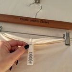 SKIMS White Cotton Foldover Flare Pants Photo 4