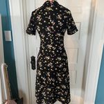 Black Floral Midi Size 4 Photo 2