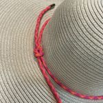 Shiraleah  Womens Vea Hat Woven Summer White Pink Band NEW Beach‎ Hat Photo 1