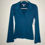 Urban Outfitters  Day To Night Button Down Ribbed Sweater with  S Photo 1