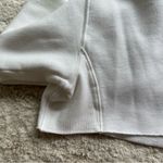 Aritzia TNA Cozy Fleece Boyfriend Cropped Hoodie White Size XS Photo 5