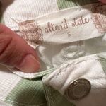 Altar'd State High Waist Striped Bell Bottom Pants White Green Sz S Photo 8