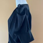 Y2K unique Black Sculptural Pagoda Sleeve Origami Puff Shoulder dress, size S Photo 1