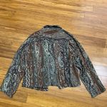 Chico's  Tapestry Jacket Womens Size Large‎ Paisley Open Front Long Sleeve Wool Photo 3