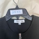 PLAN C Knit And Poplin Two
Toned Pleated MIDI Dress Size 6 Black Photo 1