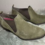 Munro JESSIE HEELED NUBUCK LEATHER BOOTIES HERB GREEN Slip-On Size 6.5 Photo 2