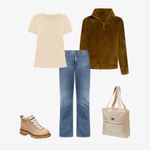 Eddie Bauer Medium Blue Mid Rise Straight Leg Bootcut Jean Size 12R Photo 11