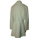 Worthington Peacoat Coat L Large Doube Breasted ivory Cream Slimmer Tweed Photo 2