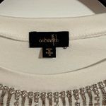 On Twelfth #172 RHINESTONE EMBELLISHED PUFF SLEEVE BLOUSE TOP SIZE MEDIUM Photo 2