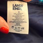 Lands End Womens Blue Swirl Tankini Top Built In Bra Size 10 Modest Swim Beach Photo 4