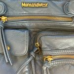 Montana West  Crossbody Bag for Women Soft Washed Faux Leather Multi Pocket Blue Photo 9