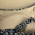 Lands' End Tankini Top Underwire Removable Pads Tummy Control Striped Blue 8 Photo 2