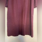 J.Jill  Ponte Maroon and Black Herringbone Shift Dress Side Pockets Medium Tall Photo 3