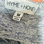 Thyme + Honey  Blue Knit Stretchy Dress size M sweater pockets sheath super soft Photo 5