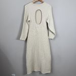 Free People Gabby Seamless Midi Dress Women's M/L Ivory Wet Plaster Textured NWT Photo 10