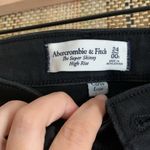 Abercrombie & Fitch  The Super Skinny High Rise Jeans size 00 Black Pants Photo 2