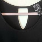 Clara Sun Woo Dress Black 3/4 Sleeve Swing Dress w/ Keyhole Back Sz XS EUC LBD Photo 3