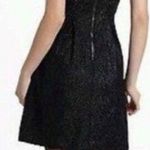 Anthropologie Leifsdottir Black Floral Lace V-Neck A-Line Party Dress Size 4 Photo 1