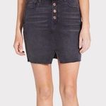 Sanctuary Indie Button Fly Denim Skirt Black Women’s Size 26 Photo 0