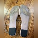 Prada Gold Leather Beaded Sandals Photo 5