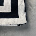 Michael Kors NWT  Chevron Stripe logo knit scarf in black and white acrylic. Photo 5